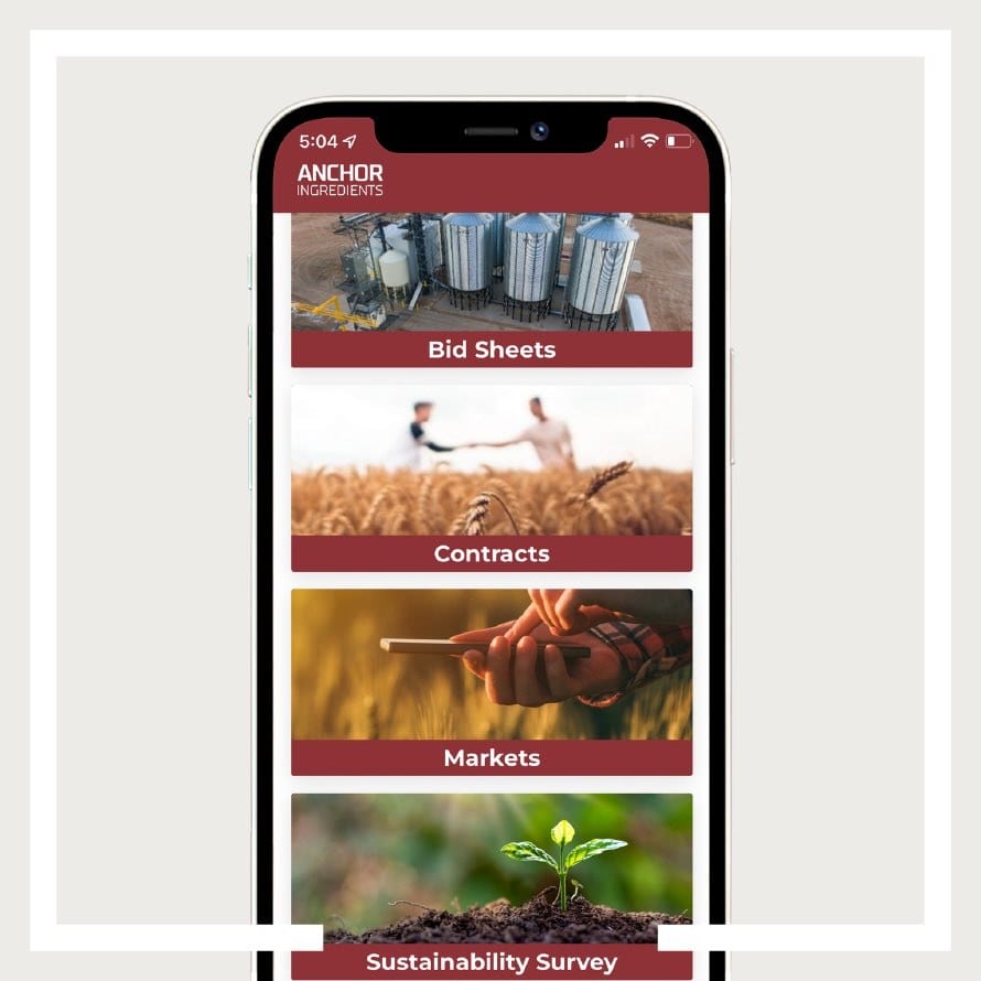 Anchor Ingredients Growers Anchor Trace App